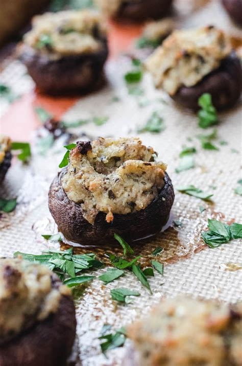 Simple Pesto Stuffed Mushrooms Meals With Maggie