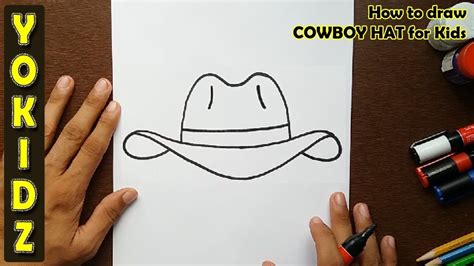 How To Draw A Cowboy Hat For Kids Lum Waller