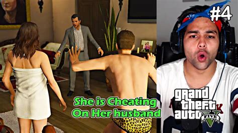 Michael Caught His Wife Amanda With The Tennis Coach Gta V 4 Youtube