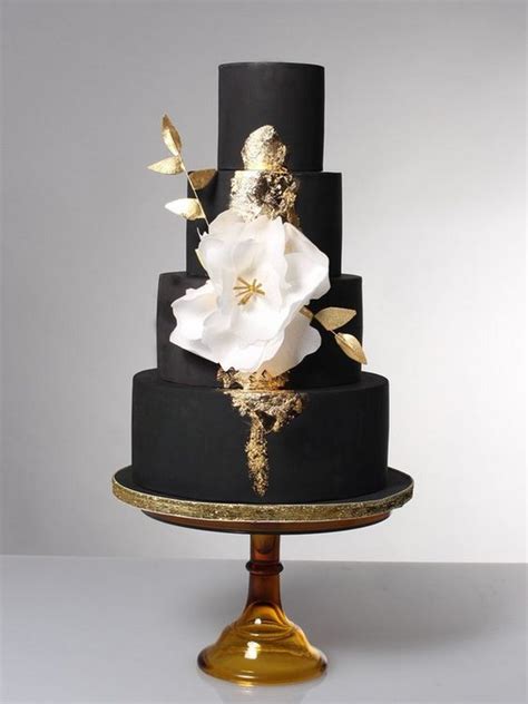 10 Brilliant Matter Black Wedding Cake Ideas For 2018 Trends Emma