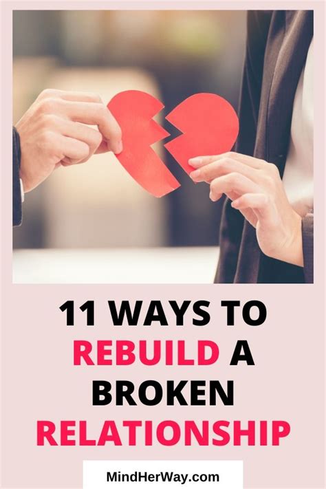 How To Mend A Broken Relationship 11 Tips Mind Her Way