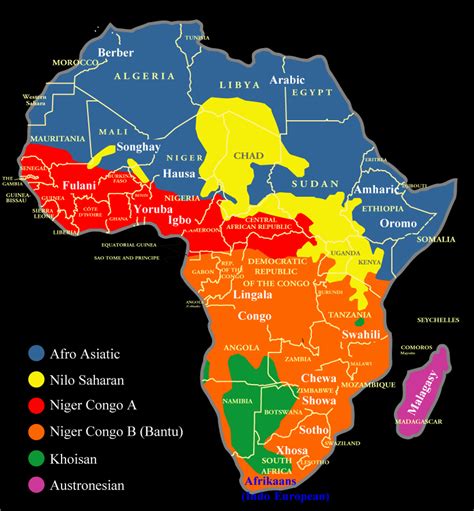 Ethnic Groups In Africa Map