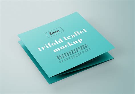 Free Trifold Square Leaflet Mockup Free Mockup World