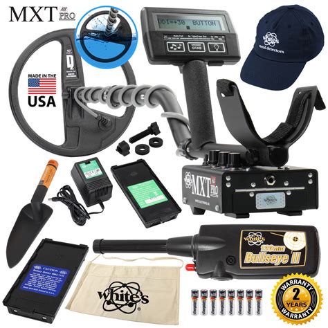 Whites Mxt All Pro Metal Detector W 10 Dd Search Coil And Bullseye Ii