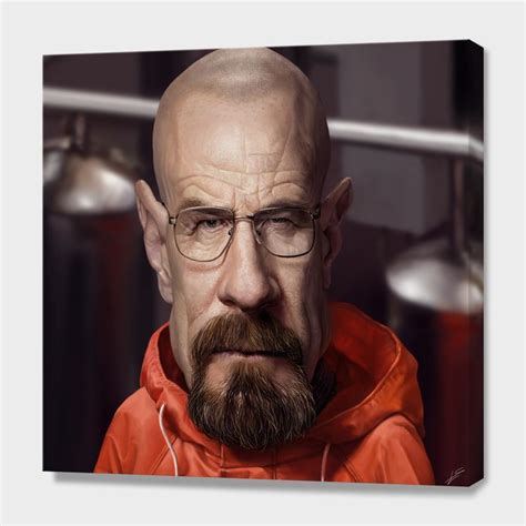 Bryan Cranston Canvas Print By Yoann Lori Numbered Edition From 59 Curioos Caricature