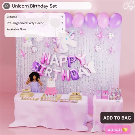 The Sims 4 Unicorn Birthday Party Set Best Sims Mods