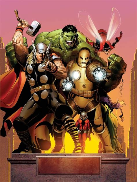 The Original Avengers Lineup By Salvador Larroca Bande Dessinée The