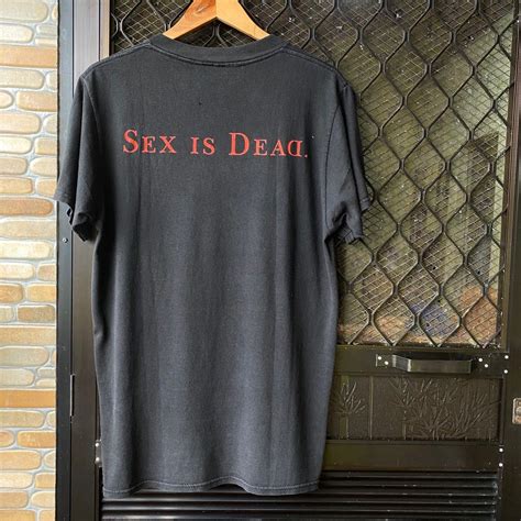 1997 marilyn manson sex is dead vintage band tee shirt men s fashion tops and sets tshirts
