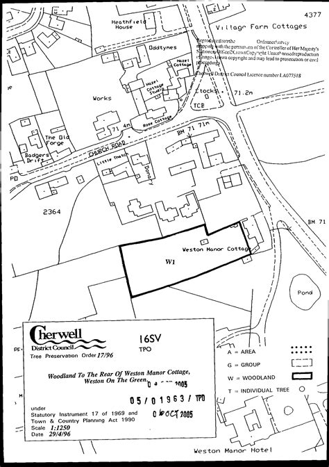 Planning application: 05/01963/TPO - Planning register | Planning register | Cherwell District ...