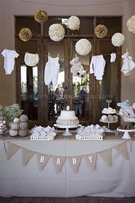 Look for decorations to cover all look for decorations to cover all areas of the party space, inside and outside. 22 Cute & Low Cost DIY Decorating Ideas for Baby Shower ...