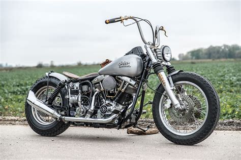 Beautiful Harley Davidson Shovel Head Bobber Build By Kraftwerk Customs