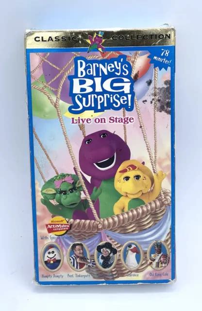Barneys Big Surprise Live On Stage Vhs Oop Kid Barney Classic