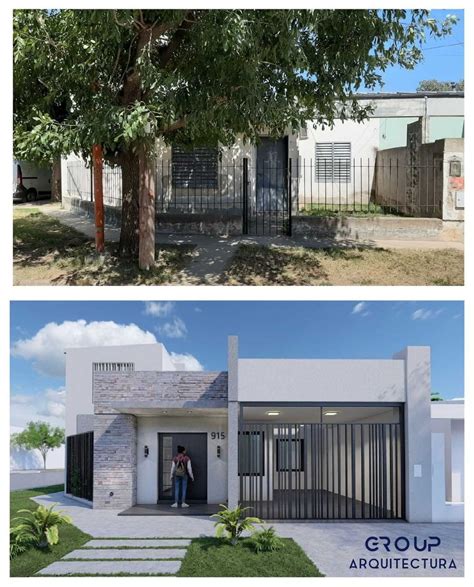 Group Arquitectura en Instagram DISEÑO DE FACHADA M V Antes de
