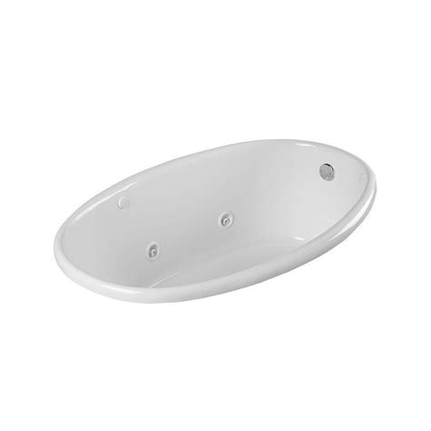 These tubs feature powerful jets that penetrate deep into muscle tissue for a whole body. ProFlo PFWPLUSA5838 58" x 38" Whirlpool Bathtub with 6 ...