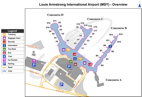 Louis Armstrong New Orleans International Airport Msy Louisiana