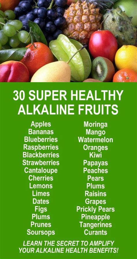 30 Super Healthy Alkaline Fruits Learn More About The Potent Alkaline