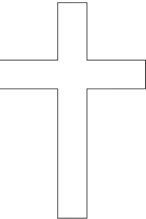Printable Cross Outline