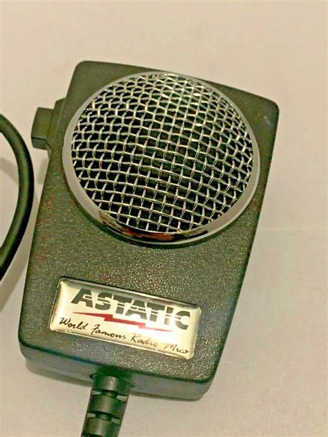 Astatic D104 Power Mic Microphone D104m6b Amplified Wired To Fit Your