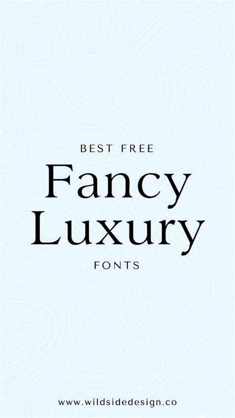 Best Free Luxury Fonts Wild Side Design Co In 2021 Luxury Font