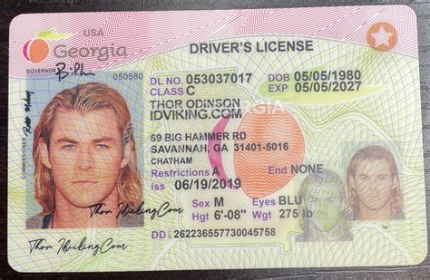 Georgia Ga Drivers License Scannable Fake Id Idviking Best