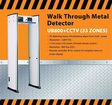 33 Zone Door Frame Archway Walk Through Metal Detector Body Scanner