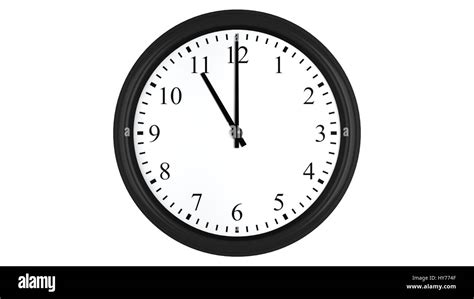 Clock Time Face Hands Hours Minutes Seconds 11 High Resolution Stock