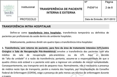 Exemplo De Admissão De Paciente Em Hospital Vários Exemplos