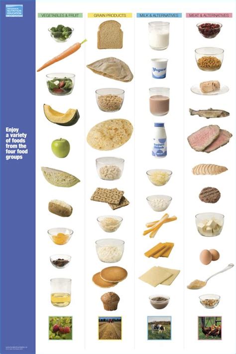 List of dairy group list. Four Food Group Poster | BC Dairy Association