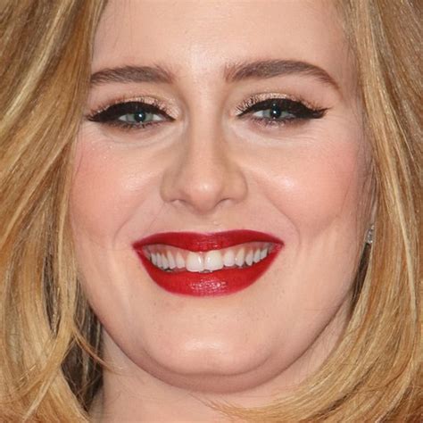 Adele Makeup Black Eyeshadow Gold Eyeshadow And Red Lipstick Steal