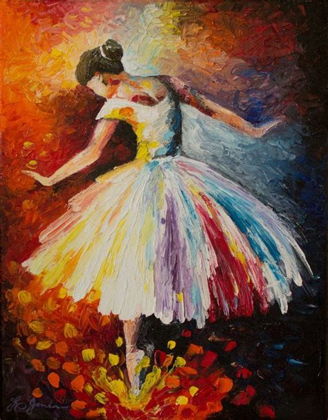 Colorful Abstract Ballerina Modern Impressionist