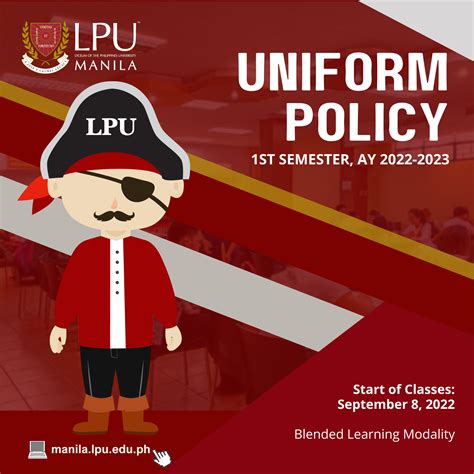 Announcement Uniform Policy Ay 2022 2023 Lyceum Of The Philippines