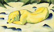 Franz Marc | Dog Lying in the Snow (1910/1911) | Artsy