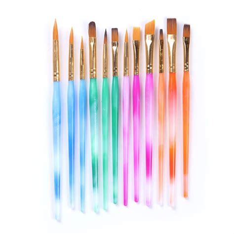 Meeden Kids Paint Brushes Colorful Art Paint Brush Set Assorted Sizes