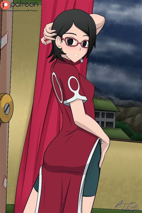 Sarada Uchiha Menina Anime Meninas Naruto Cartoons Sensuais