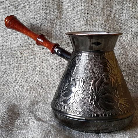 Turkish Coffee Pot Maker Greek Stovetop Cezve Ibrik Jezve Etsy