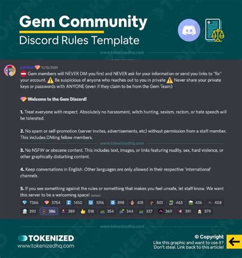 8 Excellent Discord Server Rules Templates — Tokenized 2023