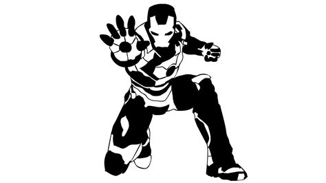 Iron Man Logo Clipart Black And White 28 Collection Of Ironman