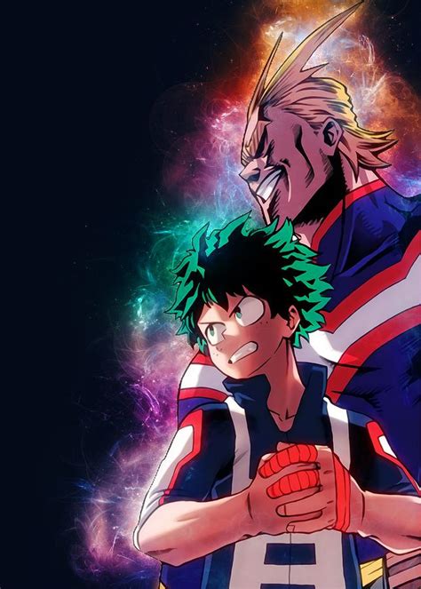 Deku And All Might Artwork Digital Art By Big Mart Pixels