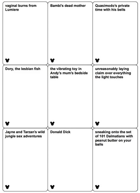 Disney Cards Against Humanity May Be Coming Out Soon And Heres How 18