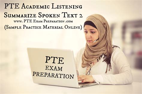 Pte Academic Listening Summarize Spoken Text Sample Practice Material Online