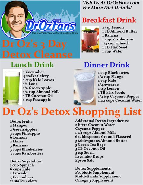 Diary Of A Fit Mommy Dr Oz S Day Cleanse Detox With Grocery