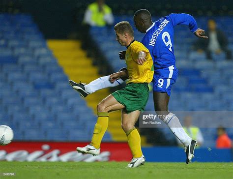 Jimmy Floyd Hasselbaink Of Chelsea Scores Their Third Goal During The