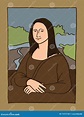 Mona Lisa illustration vektor illustrationer. Illustration av kvinnlig ...