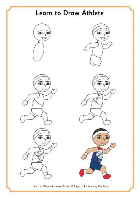 Learn To Draw An Athlete Learn To Draw Drawing For Kids Drawing