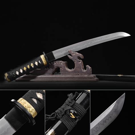Black Ninja Theme Handmade Carbon Steel Real Japanese Samurai Sword