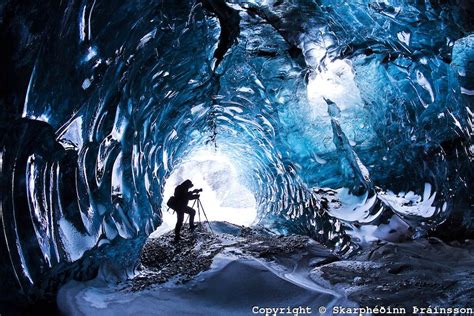 Ice Cave In Vatnajökull Skarphedinn Thrainsson Photography Cave