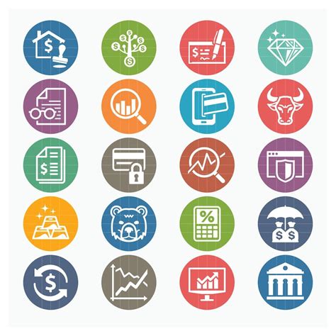 Colored Personal And Business Finance Icons Set 1 Design Template Place