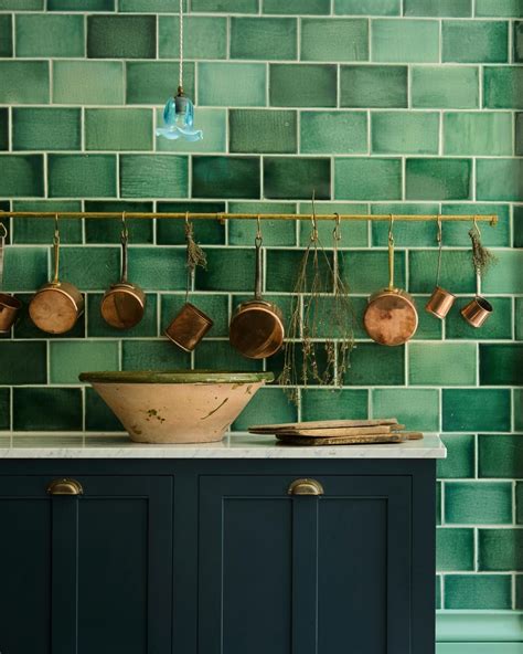 Emerald Green London Tiles Devol Kitchens Green Tile Handmade