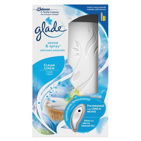 Dispenser Odorizare Automat Glade Sense Spray Clean Linen Midorax