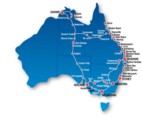 East Coast Australia Map Detailed